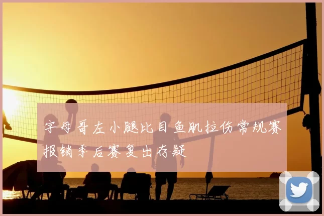 字母哥左小腿比目鱼肌拉伤常规赛报销季后赛复出存疑