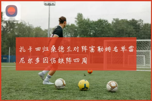 扎卡回归桑德兰对阵富勒姆名单雷尼尔多因伤缺阵四周