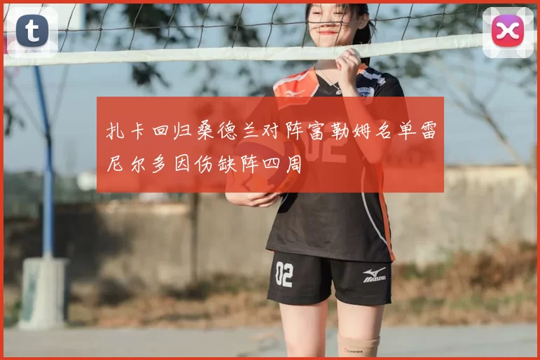 扎卡回归桑德兰对阵富勒姆名单雷尼尔多因伤缺阵四周