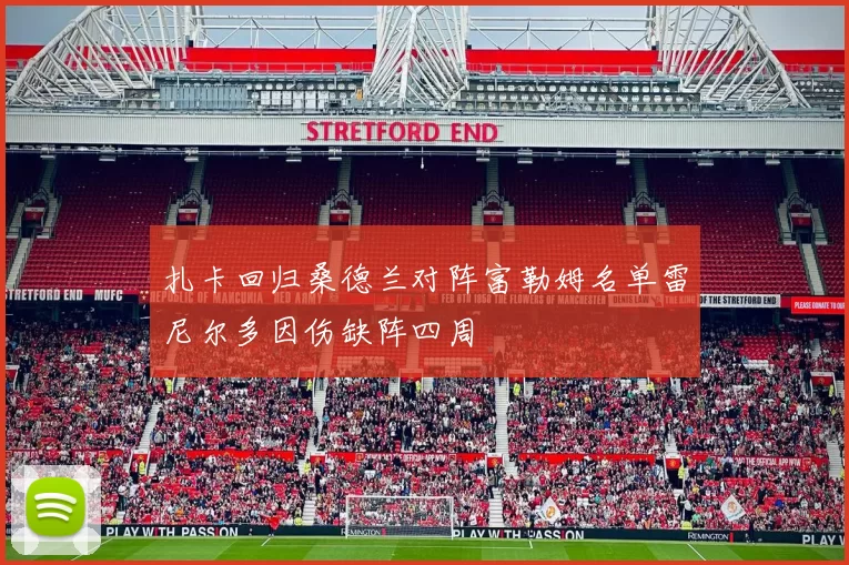 扎卡回归桑德兰对阵富勒姆名单雷尼尔多因伤缺阵四周