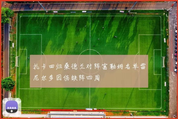 扎卡回归桑德兰对阵富勒姆名单雷尼尔多因伤缺阵四周