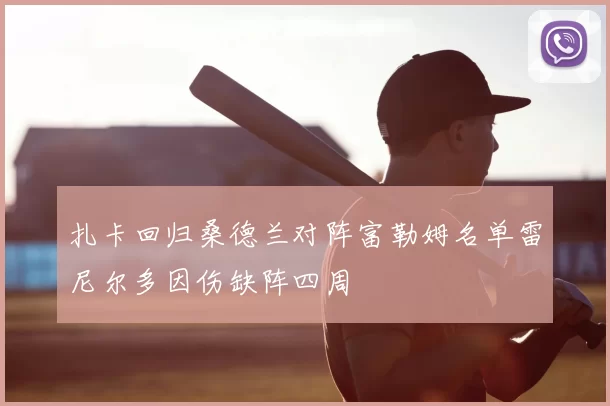 扎卡回归桑德兰对阵富勒姆名单雷尼尔多因伤缺阵四周